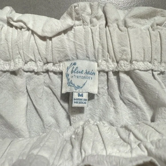 Francesca’s Blue Rain Kenya Eyelet Trim Soft Shorts - Picture 5 of 6